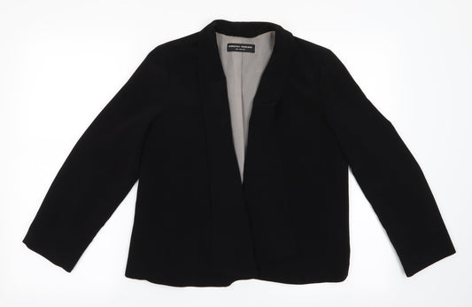 Dorothy Perkins Womens Black   Jacket  Size 8  - Waterfall Jacket