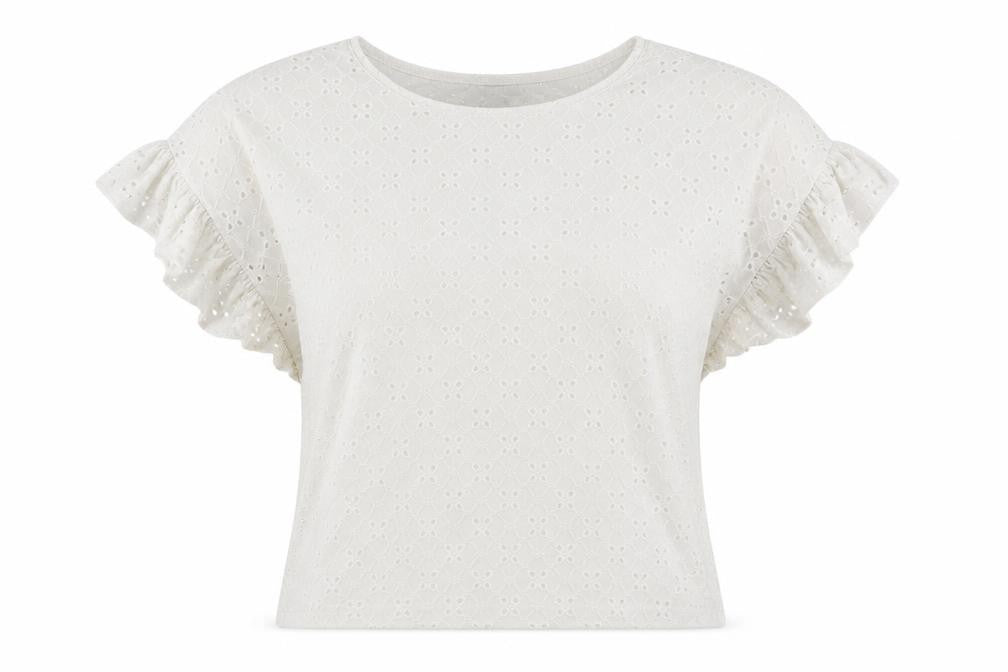 New Look Womens Ivory Floral  Basic Blouse Size 8