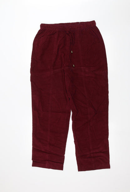 ISLE Womens Red   Straight Jeans Size 12 L24 in