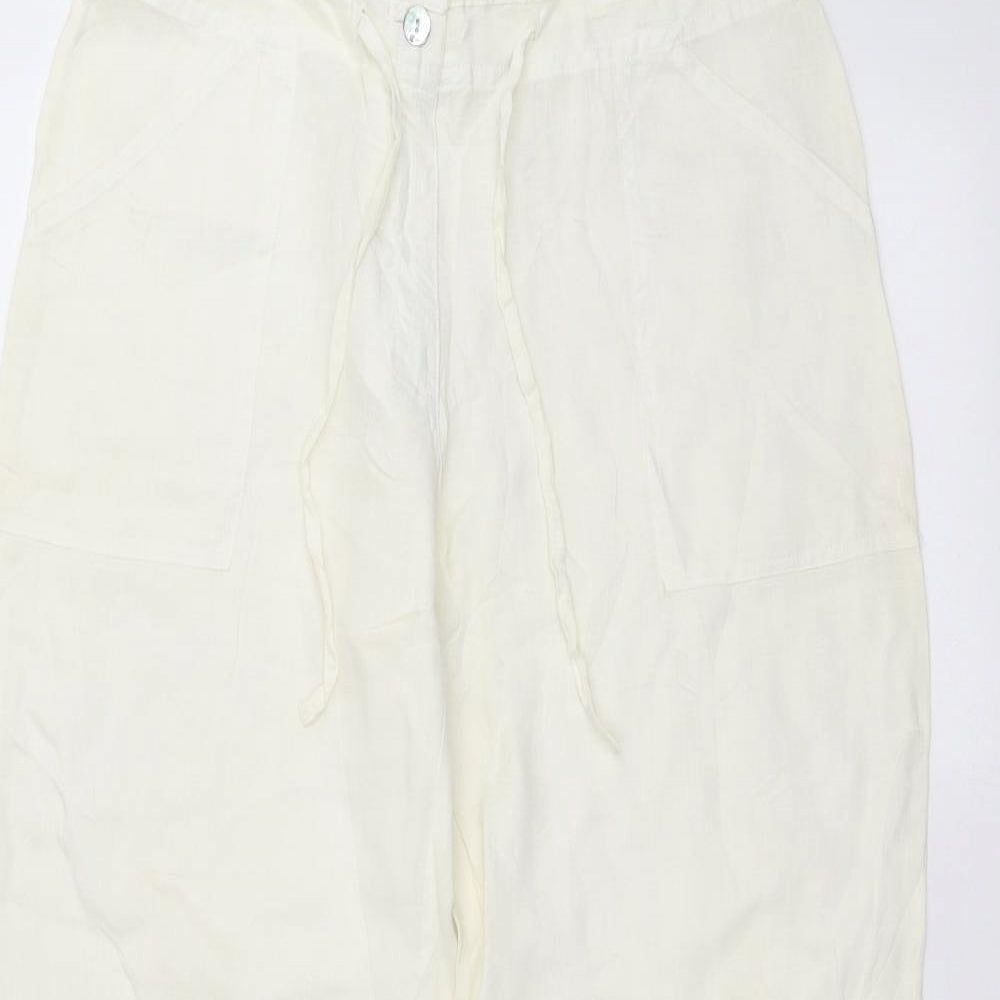 NEWORLD Womens White   Trousers  Size L L28 in