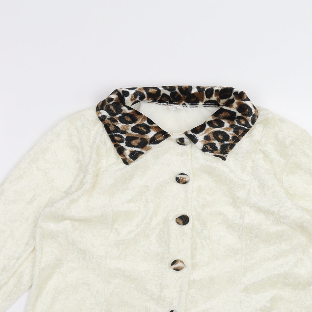 Preworn Girls White   Jacket  Size 9 Years
