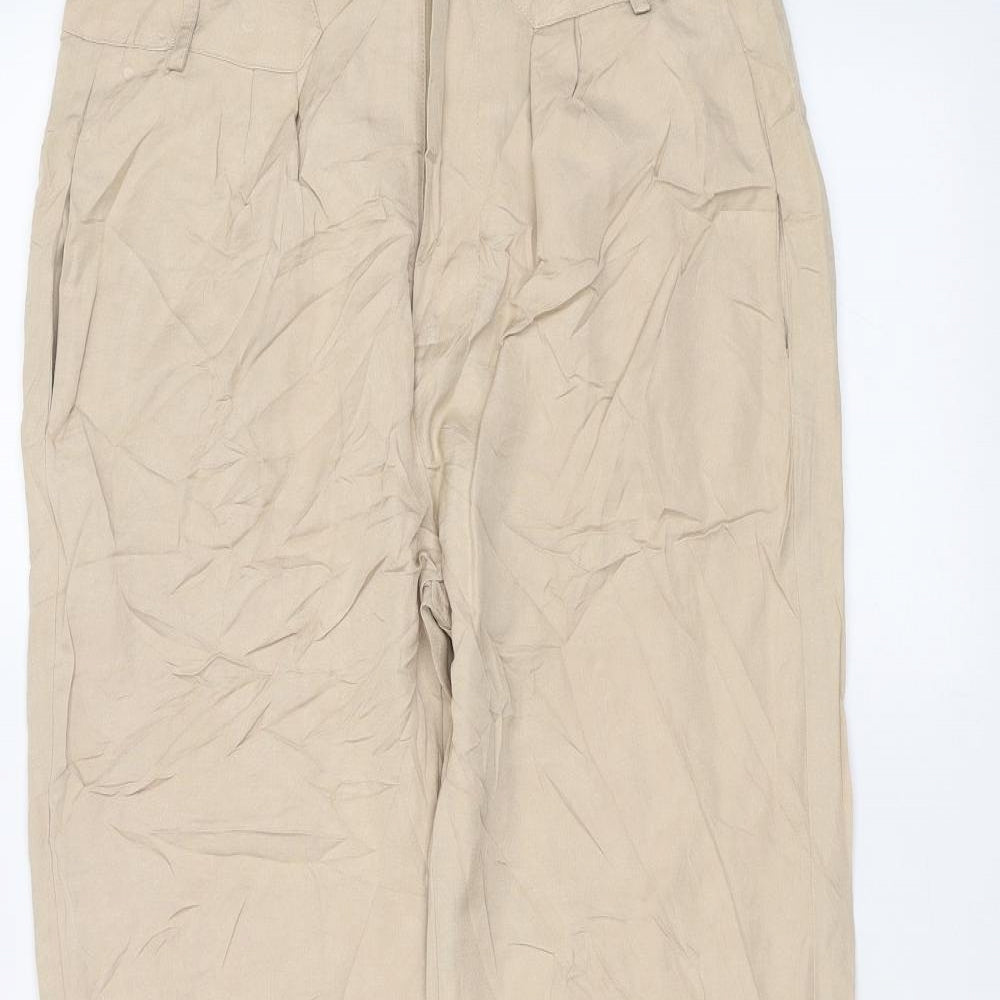 sunko Womens Brown   Trousers  Size 12 L28 in