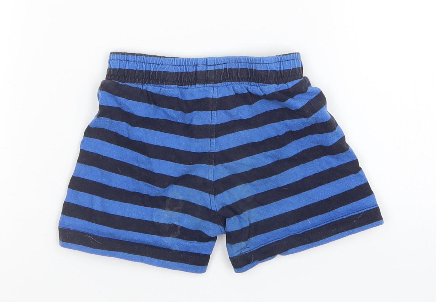 Baby Boys Blue Striped  Sweatpants Trousers Size 9-12 Months