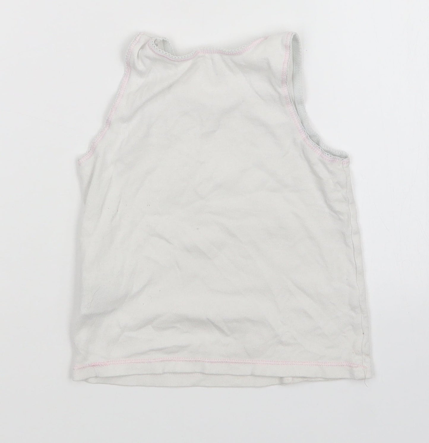 Mothercare Girls White   Basic Tank Size 2-3 Years  - Peppa Pig