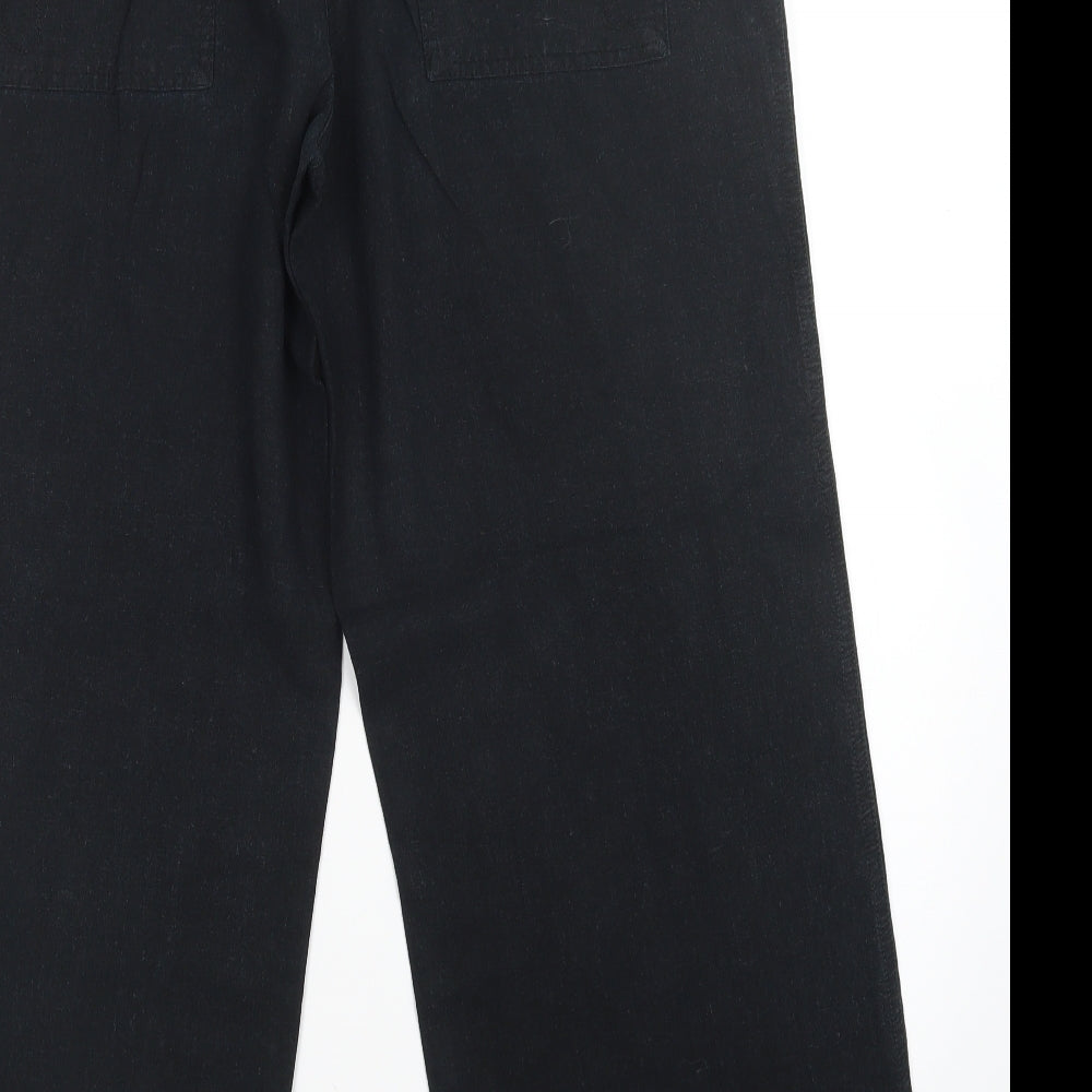 South Womens Black   Trousers  Size 14 L27 in