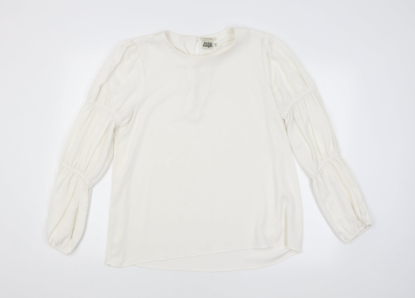 Twist Tango Womens White   Basic Blouse Size 12