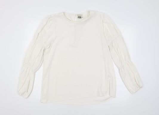 Twist Tango Womens White   Basic Blouse Size 12