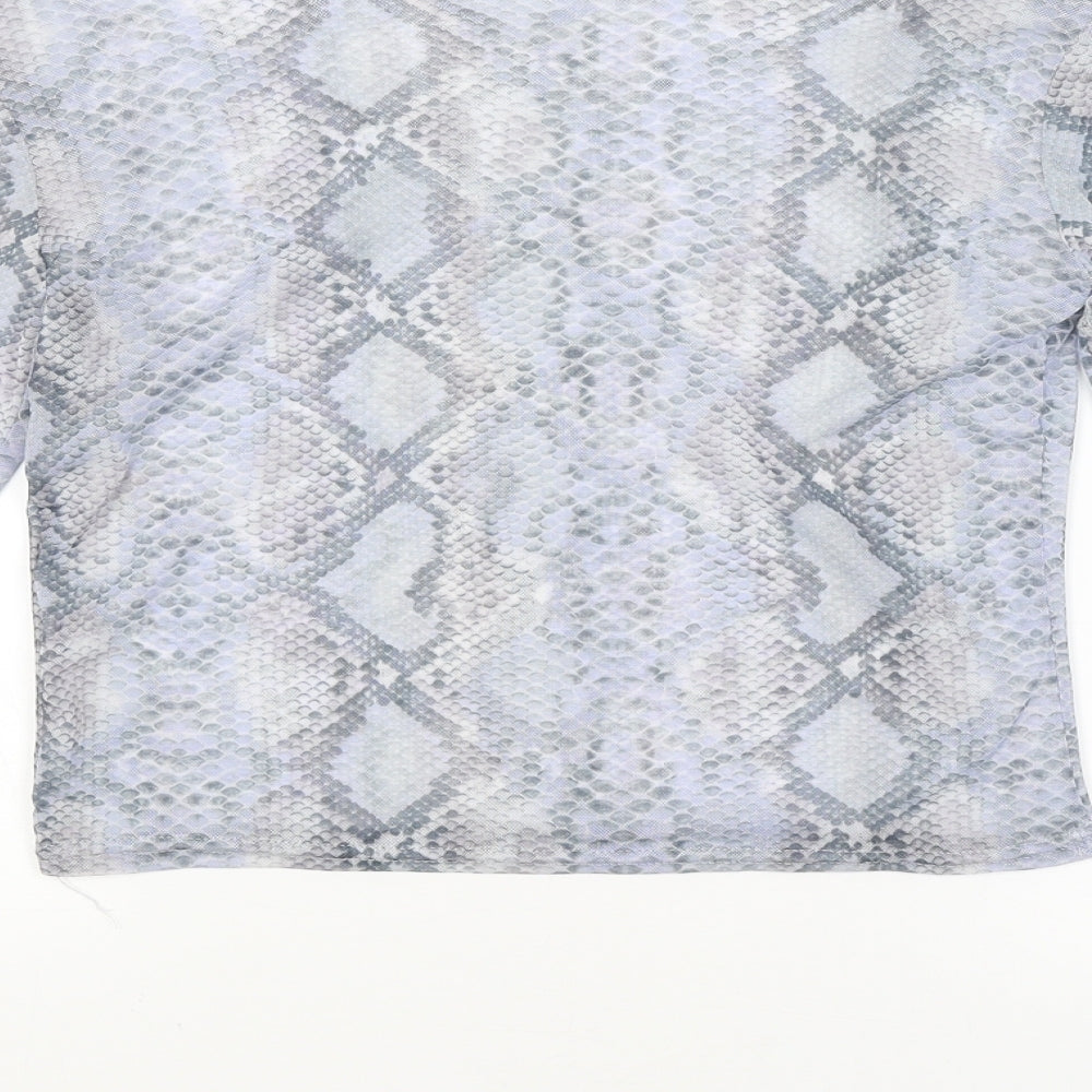 New Look Womens Multicoloured Animal Print  Basic Blouse Size 12