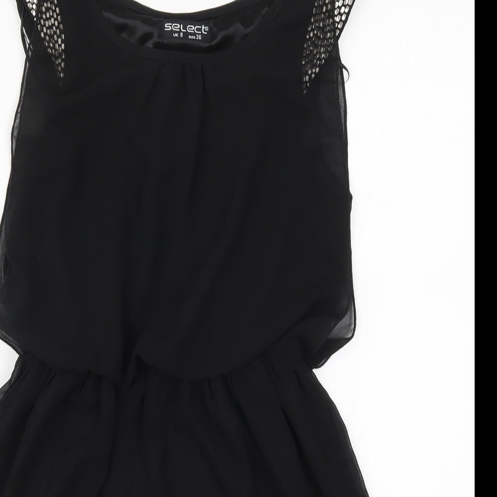 Select Womens Black   Mini  Size 8