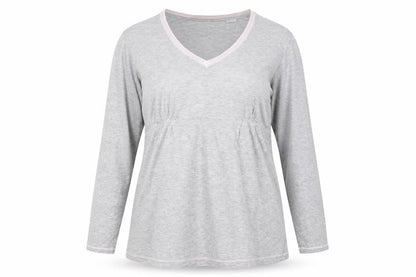 Ellen Tracy Womens Grey   Basic T-Shirt Size L