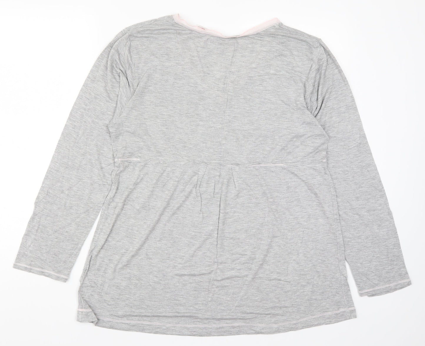 Ellen Tracy Womens Grey   Basic T-Shirt Size L