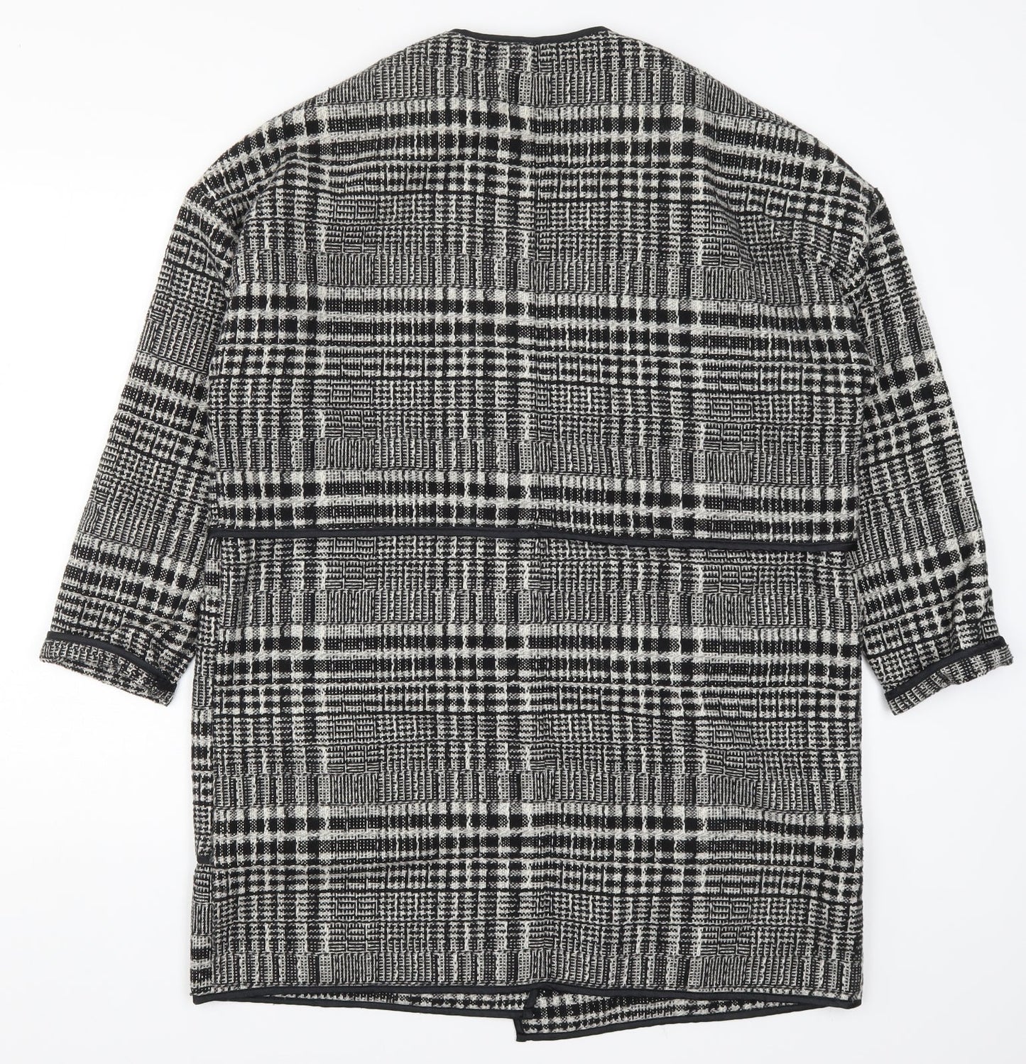 Atmosphere Womens Grey Check  Jacket Coatigan Size 12