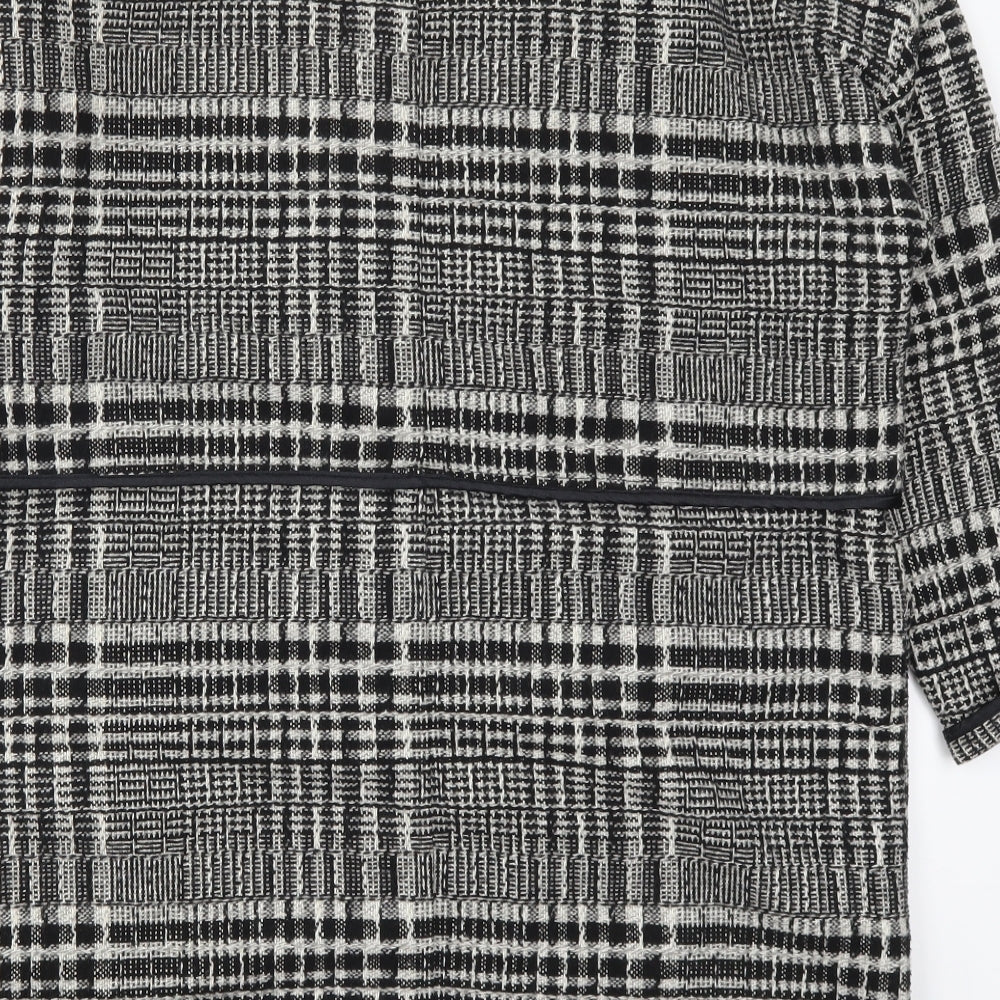 Atmosphere Womens Grey Check  Jacket Coatigan Size 12