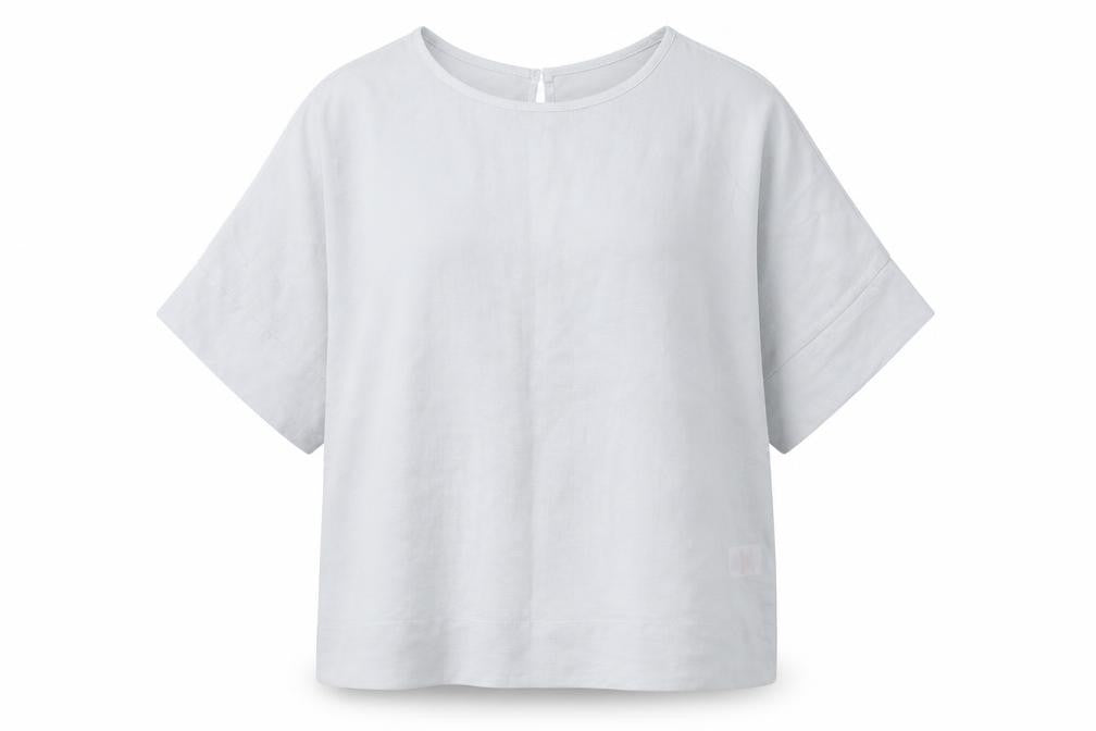 Primark Womens Blue   Basic Blouse Size 6  - Light Blue