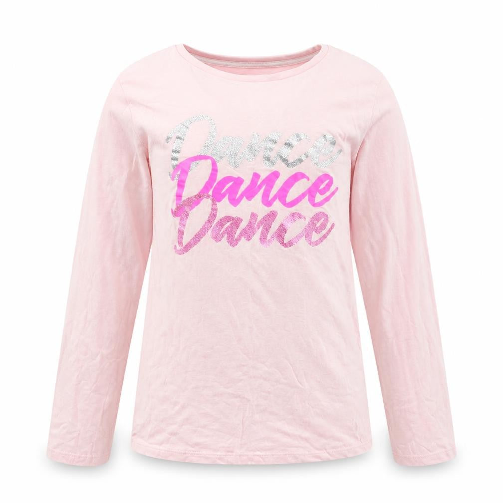 Pep&C Girls Pink Solid  Top Pyjama Top Size 11-12 Years  - Dance Dance Dance