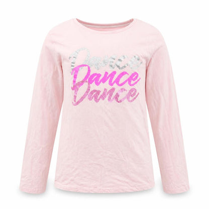 Pep&Co Girls Pink Solid  Top Pyjama Top Size 11-12 Years  - Dance Dance Dance