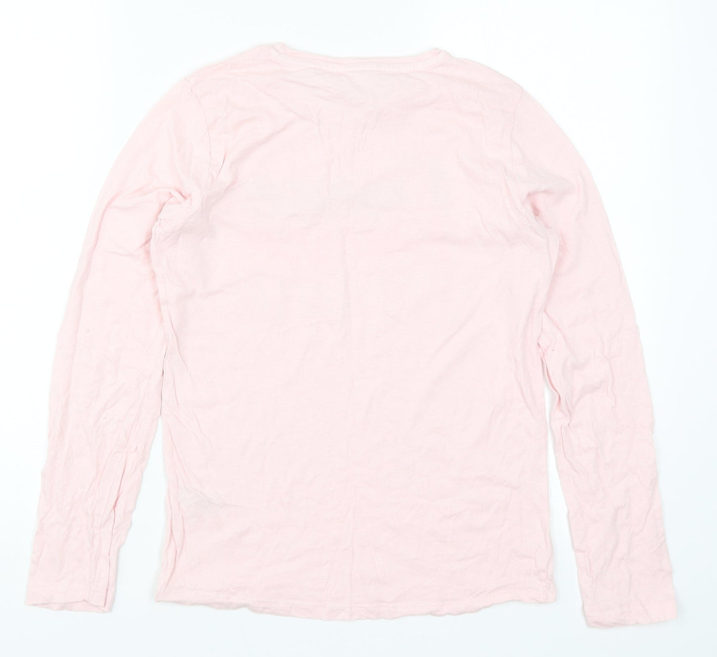 Pep&C Girls Pink Solid  Top Pyjama Top Size 11-12 Years  - Dance Dance Dance