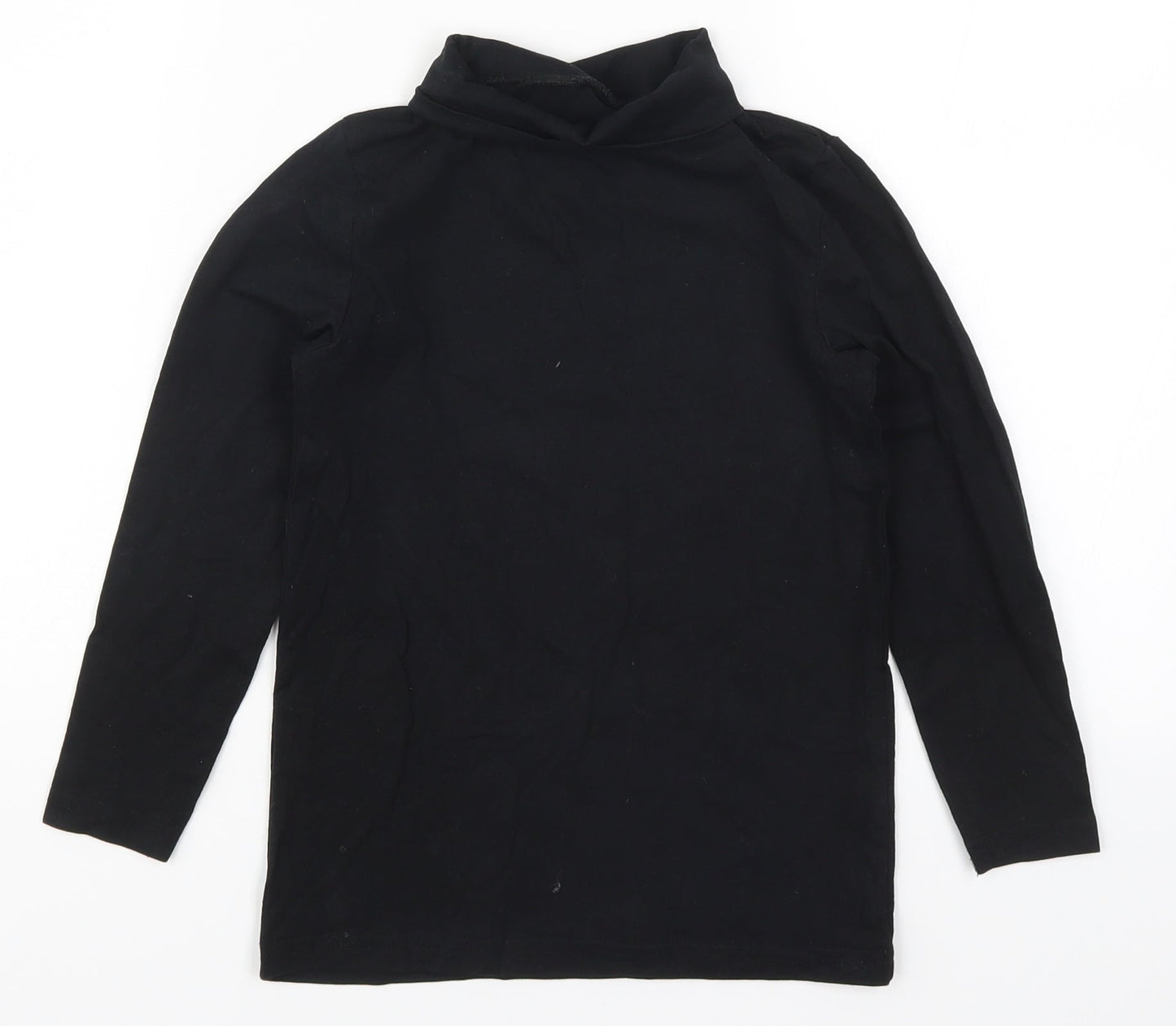 Crane Boys Black   Basic T-Shirt Size 7-8 Years