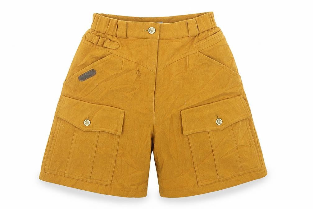 H-L Womens Yellow   Compression Shorts Size 23 in