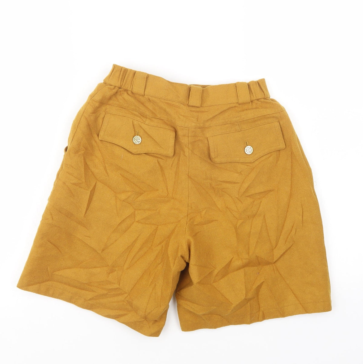 H-L Womens Yellow   Compression Shorts Size 23 in