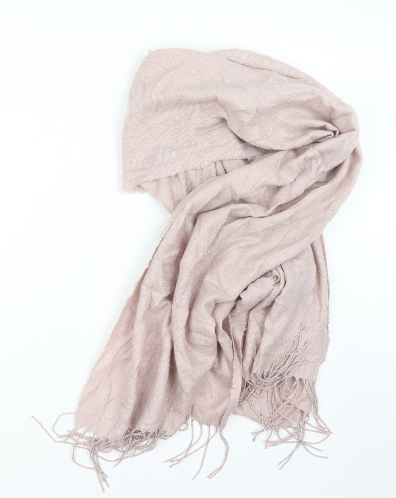 Preworn Womens Pink  Knit  Scarf