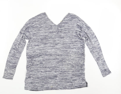 Additional front view of Papaya women’s blue jumper, size UK 10
