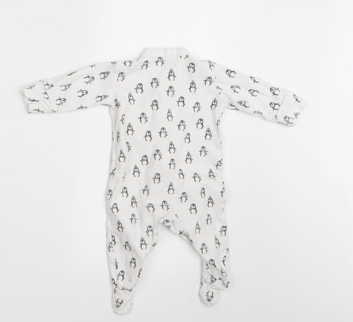 NEXT Baby White Animal Print  Coverall One-Piece Size 0-3 Months