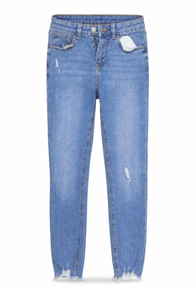 Denim Co. Womens Blue  Denim Skinny Jeans Size 10 L26 in