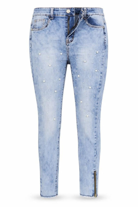 Miss DJ Womens Blue Polka Dot Denim Skinny Jeans Size 12 L27 in