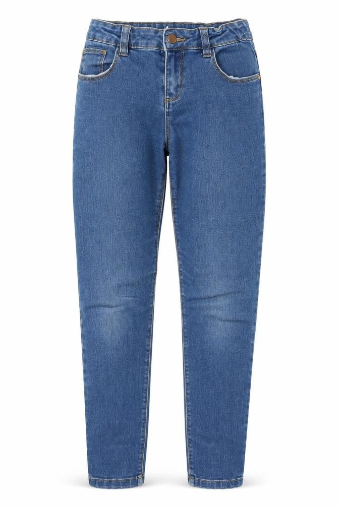 Preworn Girls Blue  Denim Skinny Jeans One Size