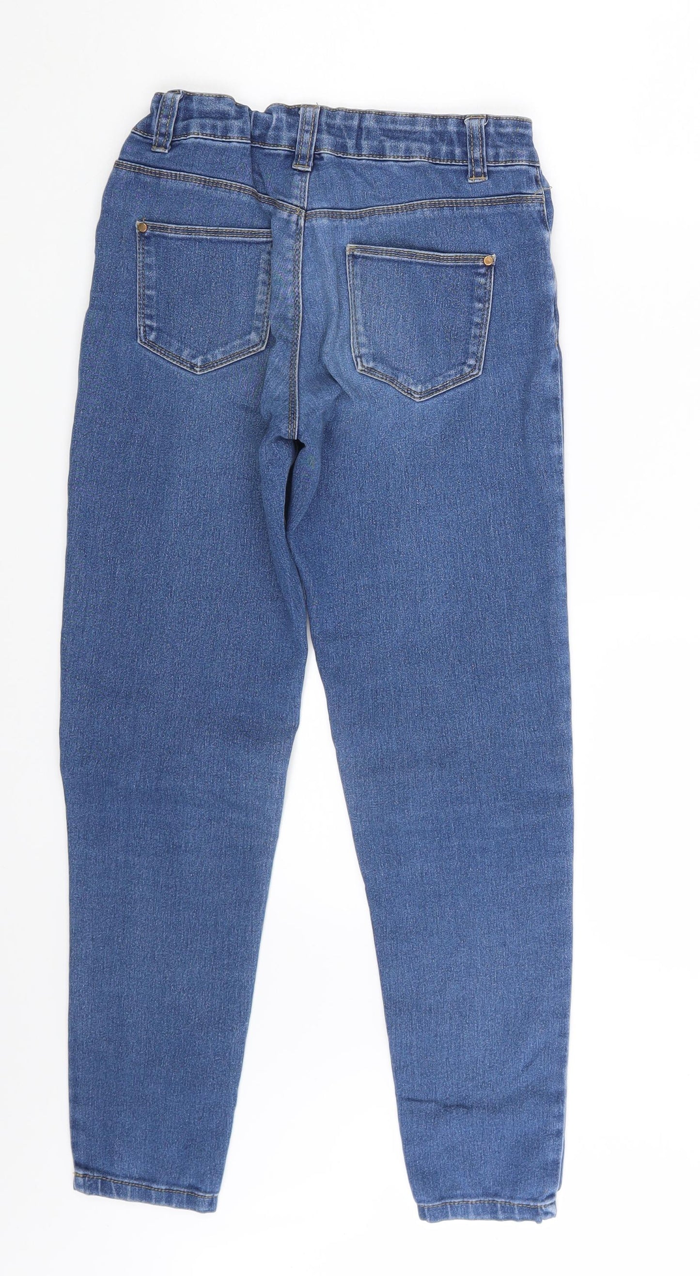 Preworn Girls Blue  Denim Skinny Jeans One Size