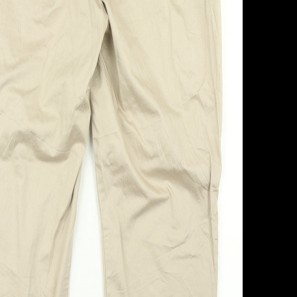 Very Womens Brown   Trousers  Size 18 L25 in