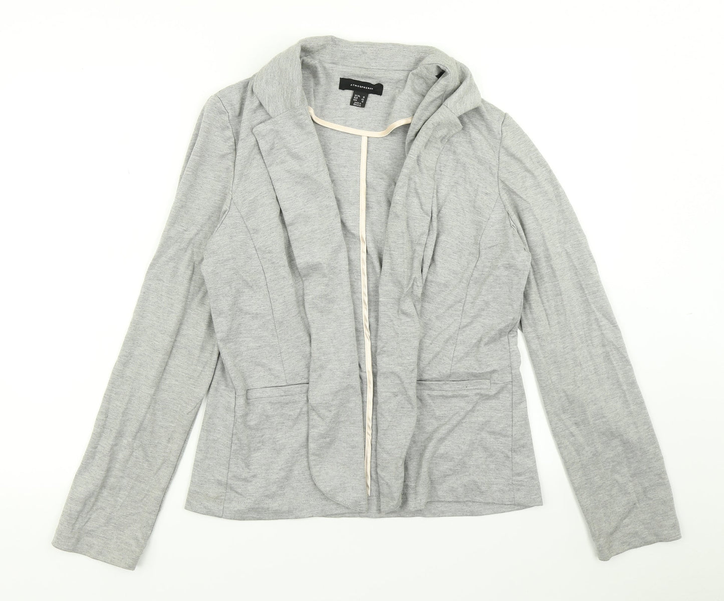 Atmosphere Womens Grey Striped  Jacket Blazer Size 16
