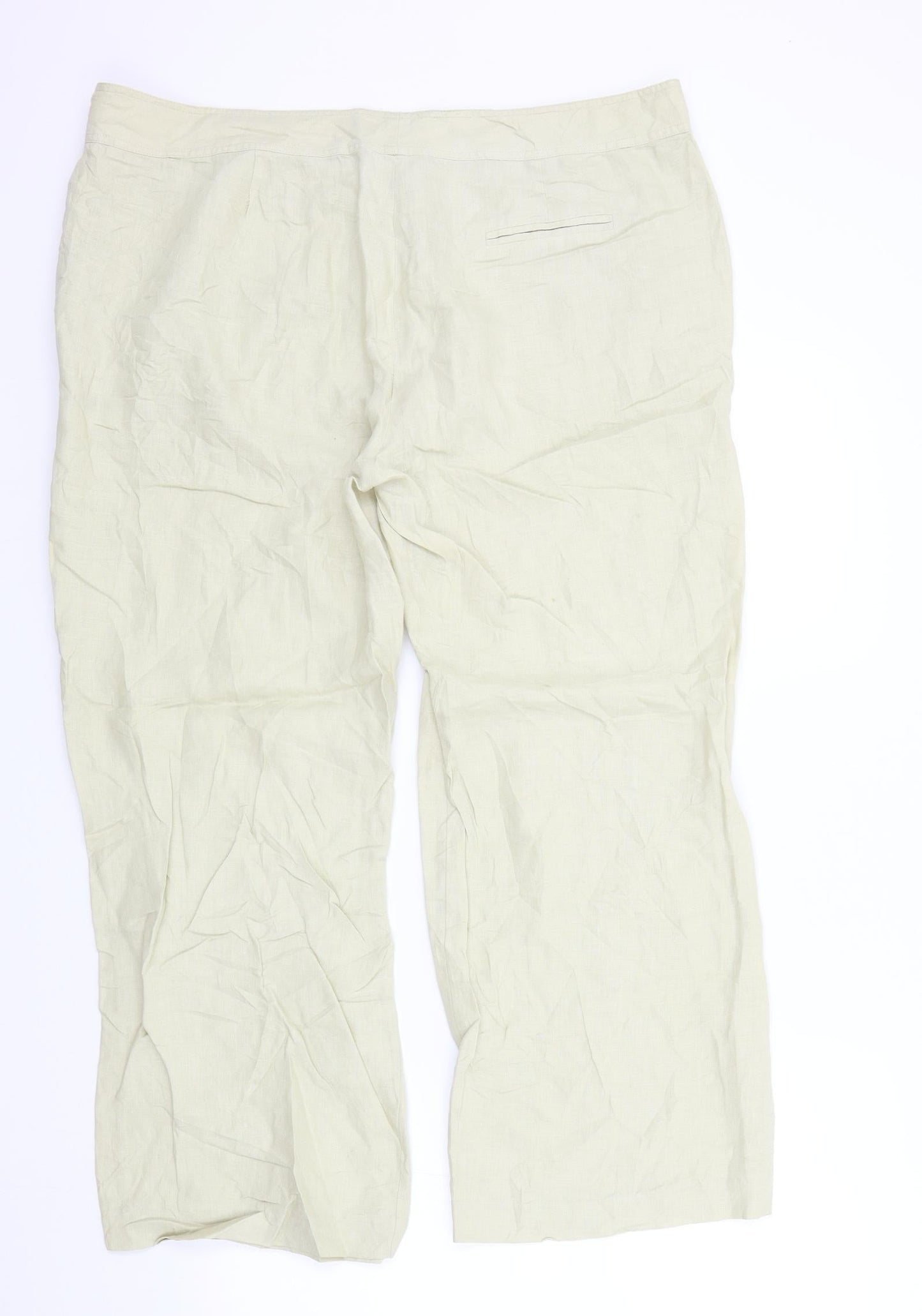 Premium Collection Womens Beige   Trousers  Size 16 L26 in
