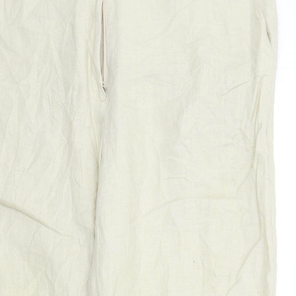 Premium Collection Womens Beige   Trousers  Size 16 L26 in