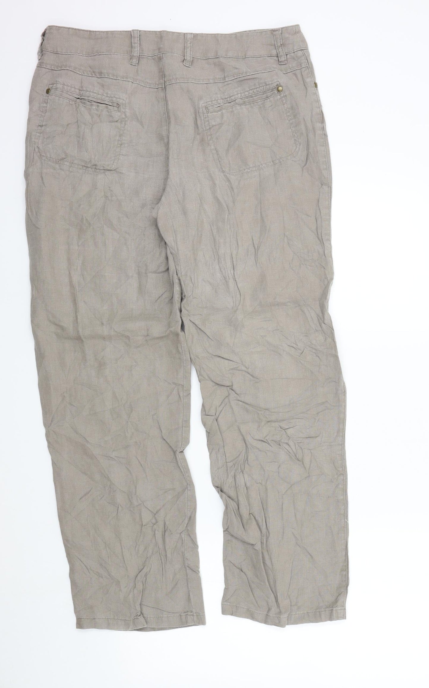 Isolde Womens Brown   Trousers  Size 14 L28 in