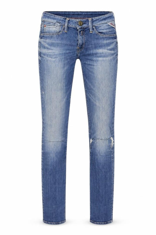 Replay Womens Blue  Denim Straight Jeans Size 24 in L30 in