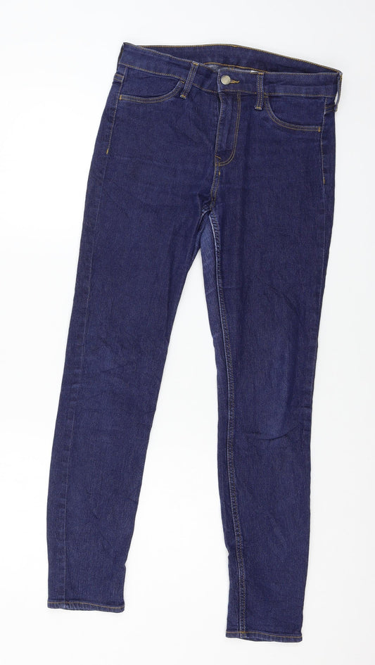 H&M Womens Blue  Denim Skinny Jeans Size 28 in L27 in