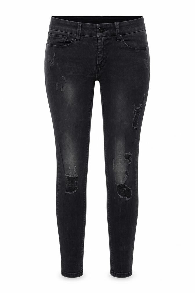 Mango Womens Grey  Denim Skinny Jeans Size 10 L30 in