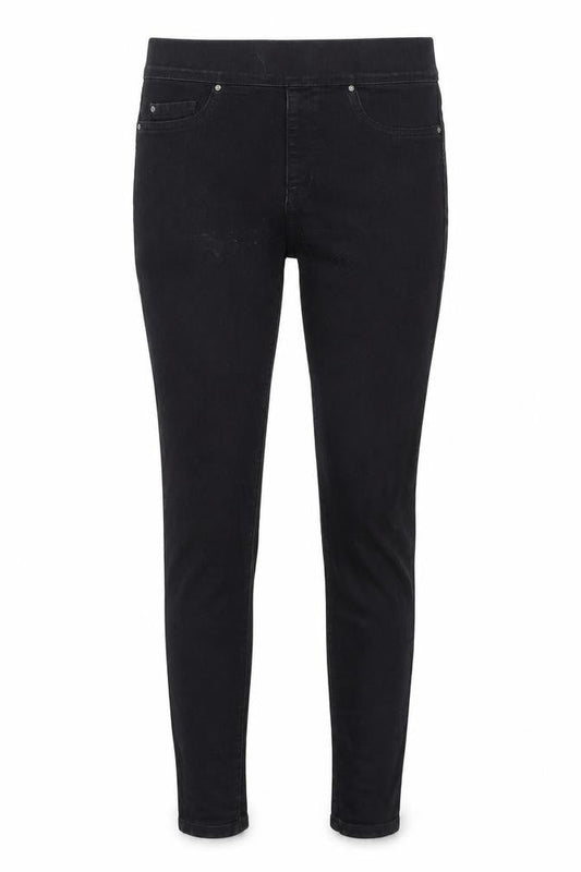 Denim & Co. Womens Black  Denim Jegging Jeans Size 10 L28 in