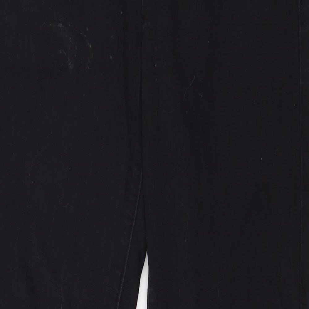 Denim & Co. Womens Black  Denim Jegging Jeans Size 10 L28 in