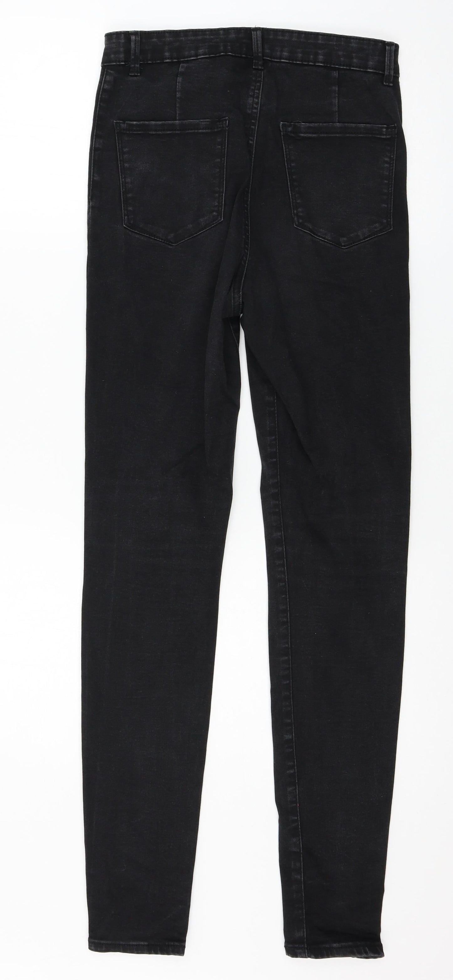 Denim & Co. Womens Grey  Denim Skinny Jeans Size 12 L29 in