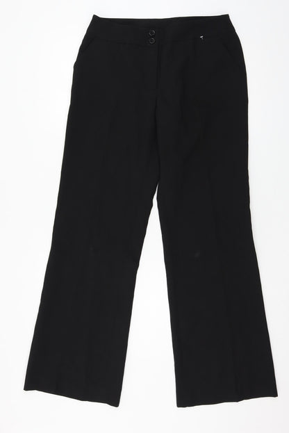 Xe Womens Black   Trousers  Size 12 L31 in