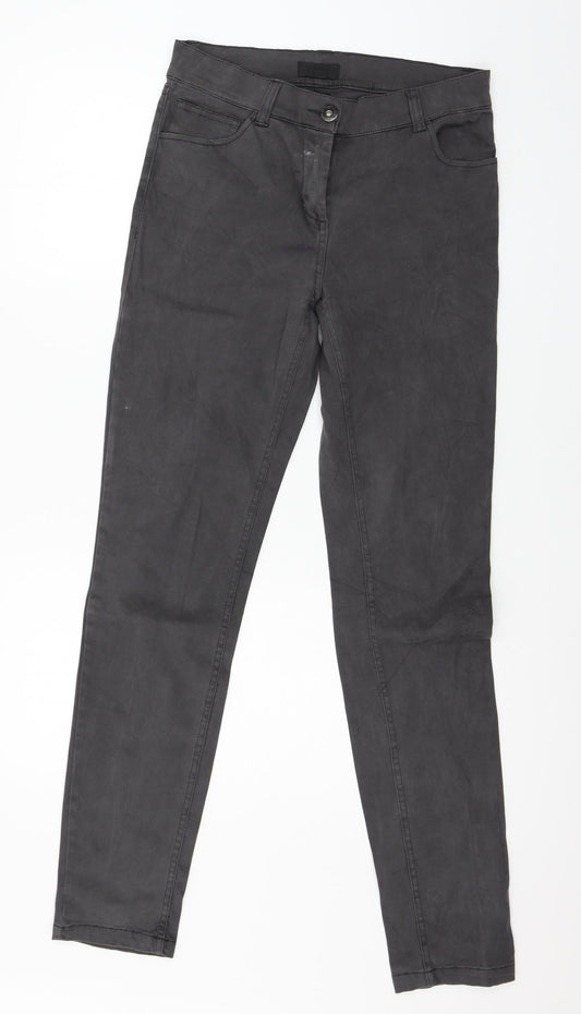 Snob Womens Grey  Denim Skinny Jeans Size 10 L30 in