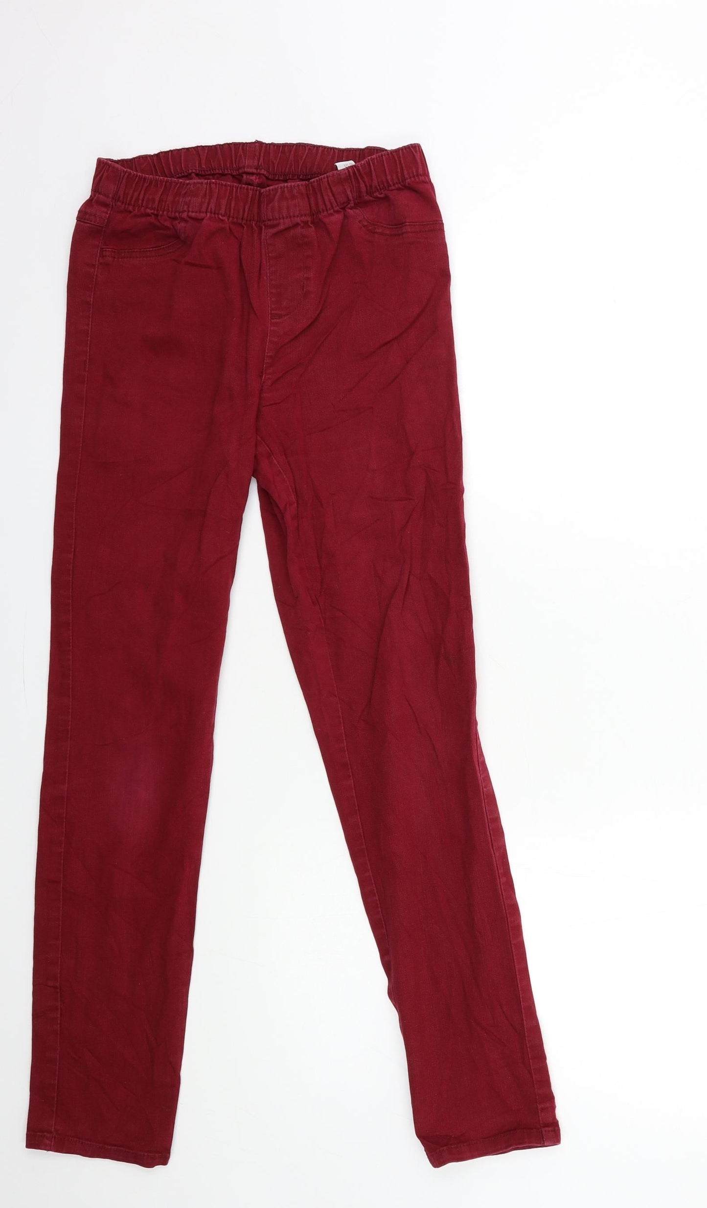 Preworn Womens Red  Denim Jegging Jeans Size 8 L29 in