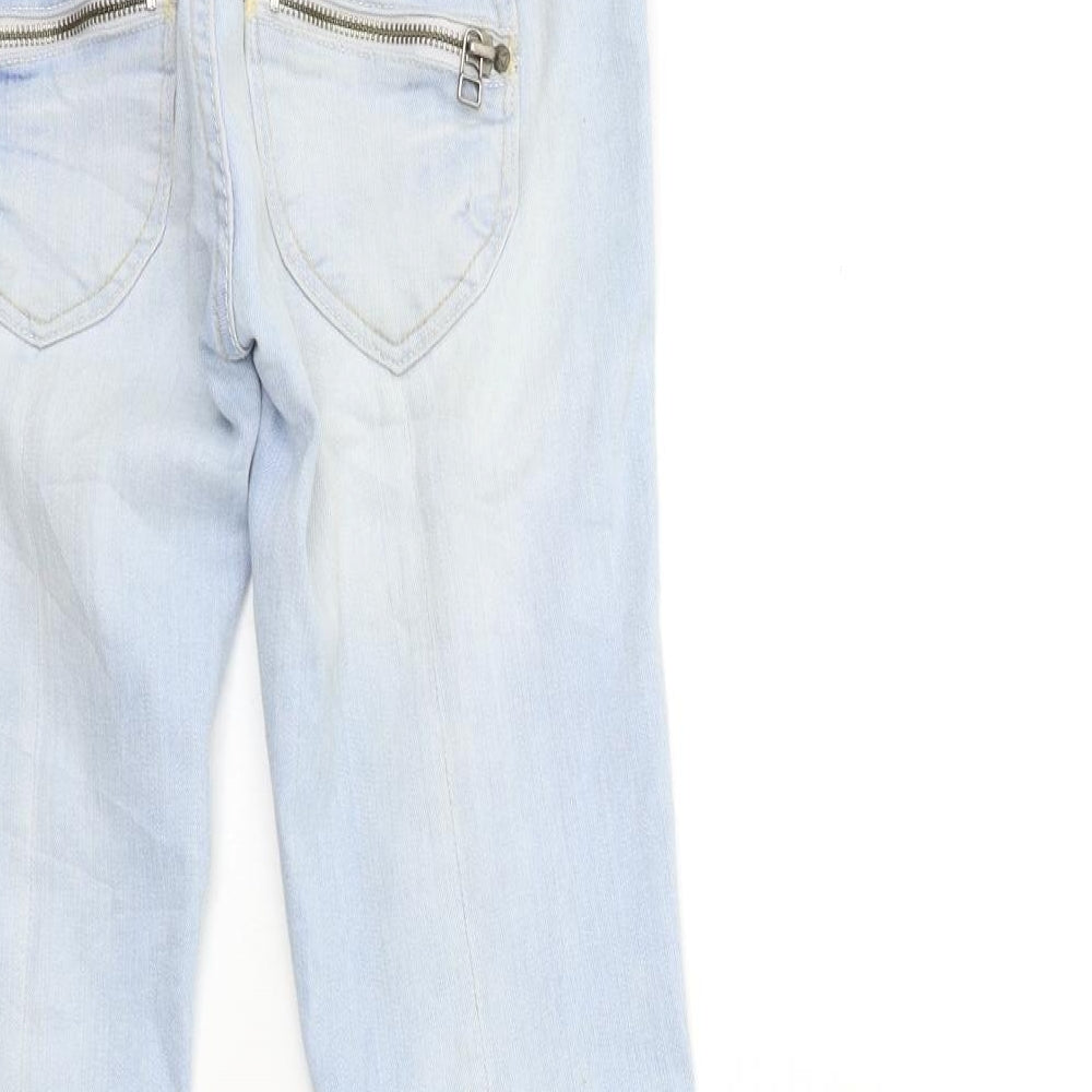 Bershka Womens Blue  Denim Skinny Jeans Size 6 L28 in