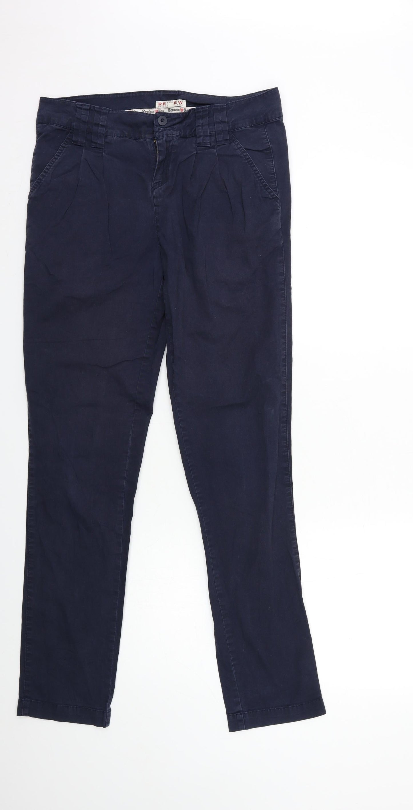 Review Womens Blue   Chino Trousers Size 30 in L30 in