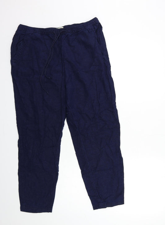 Papaya Womens Blue   Trousers  Size 14 L27 in