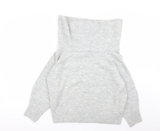 H&M Womens Grey   Pullover Jumper Size XS