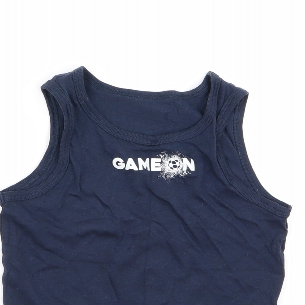 Primark Boys Blue   Basic Tank Size 5-6 Years